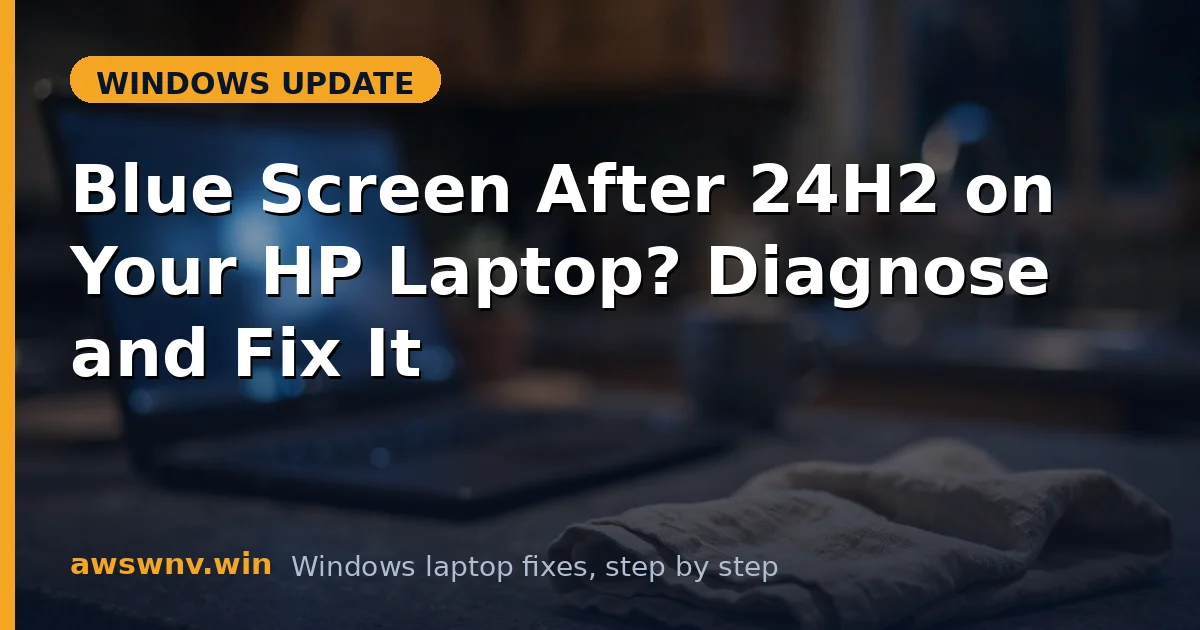 Blue Screen After 24H2 on Your HP Laptop? Diagnose and Fix It