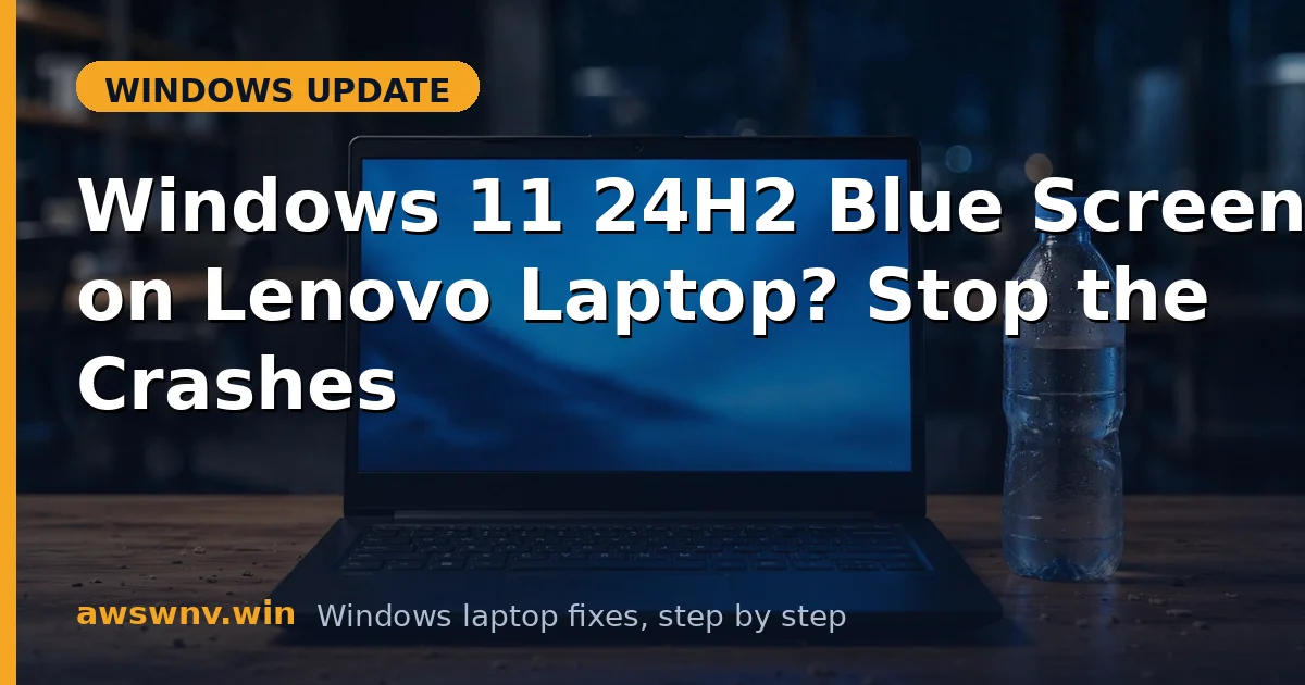 Windows 11 24H2 Blue Screen on Lenovo Laptop? Stop the Crashes