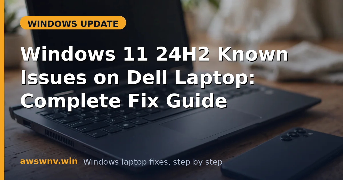 Windows 11 24H2 Known Issues on Dell Laptop: Complete Fix Guide