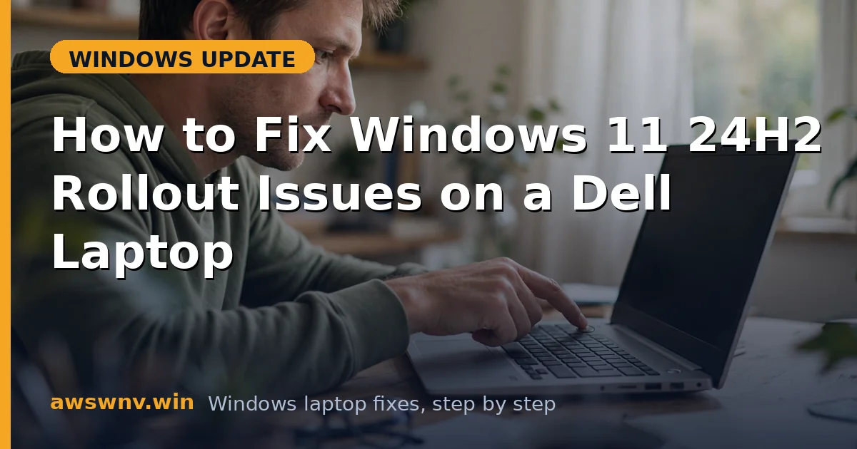 How to Fix Windows 11 24H2 Rollout Issues on a Dell Laptop