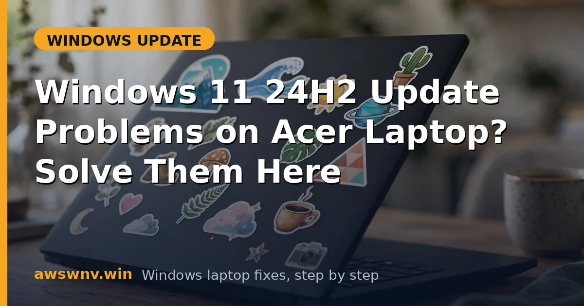 Windows 11 24H2 Update Problems on Acer Laptop? Solve Them Here