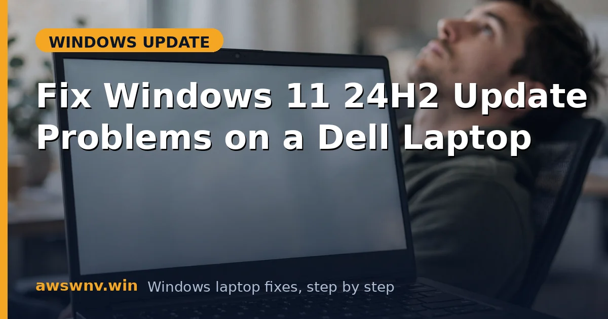 Fix Windows 11 24H2 Update Problems on a Dell Laptop