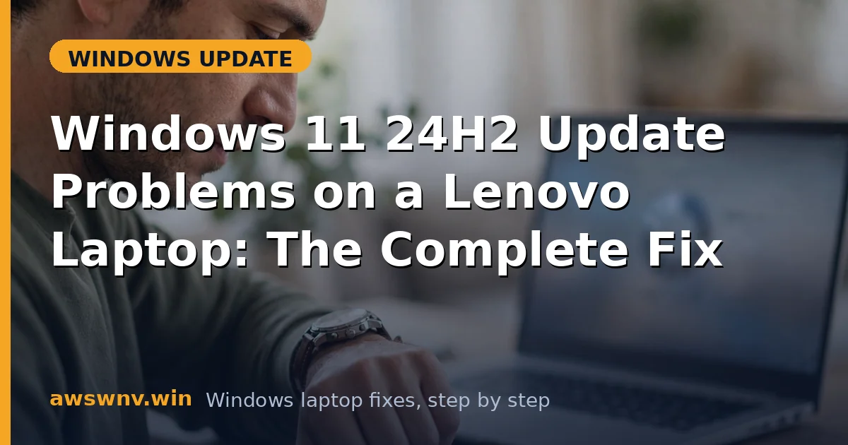 Windows 11 24H2 Update Problems on a Lenovo Laptop: The Complete Fix