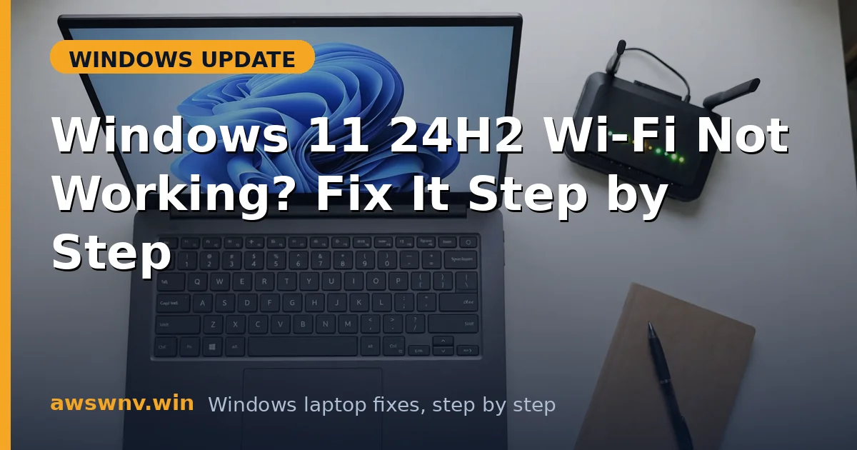 Windows 11 24H2 Wi-Fi Not Working? Fix It Step by Step