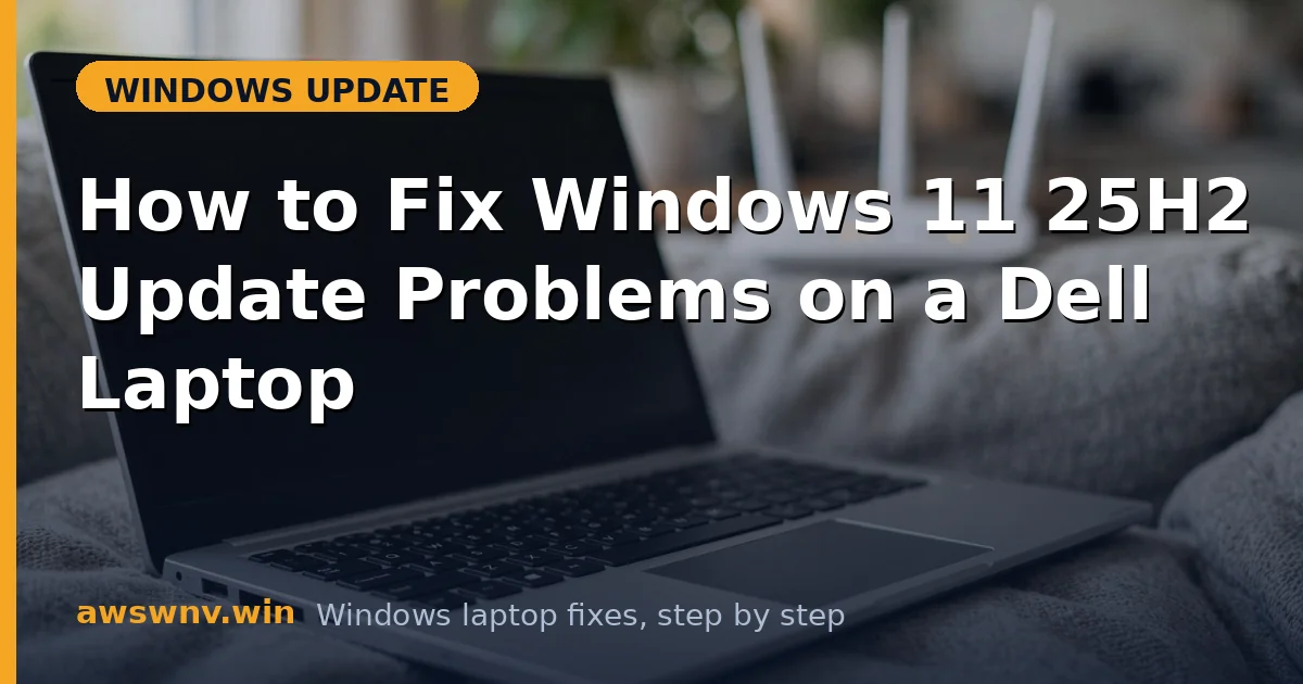 How to Fix Windows 11 25H2 Update Problems on a Dell Laptop