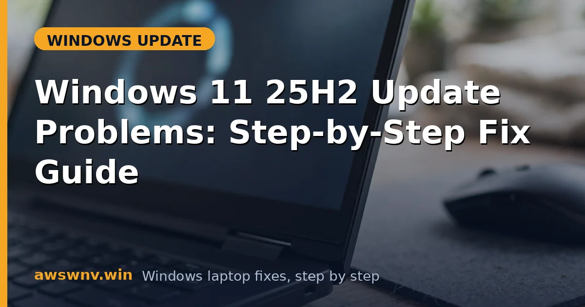 Windows 11 25H2 Update Problems: Step-by-Step Fix Guide