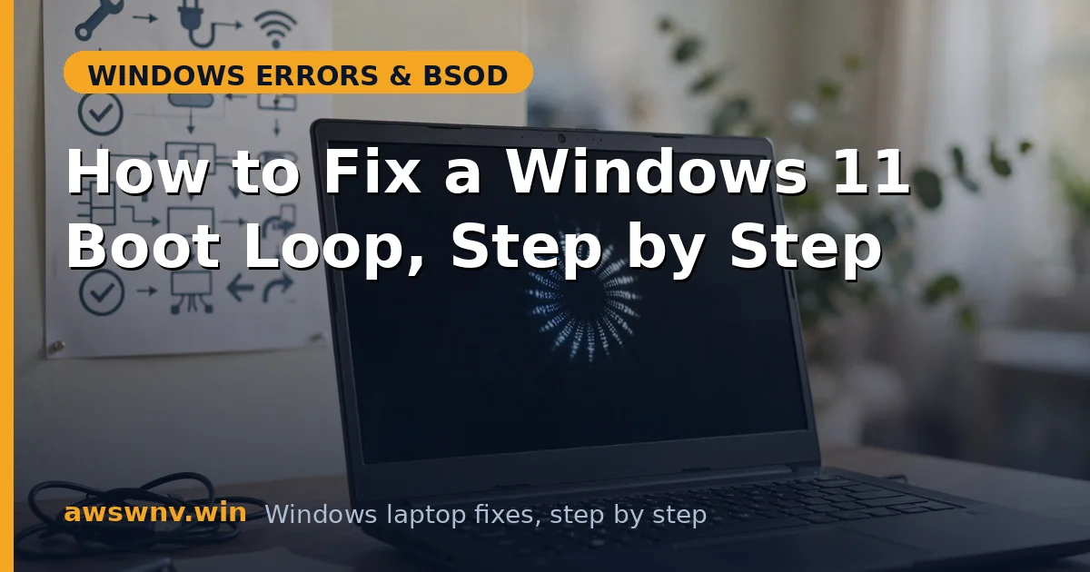 How to Fix a Windows 11 Boot Loop, Step by Step