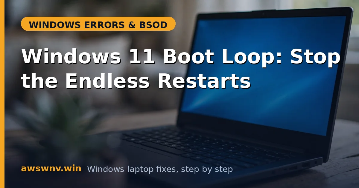 Windows 11 Boot Loop: Stop the Endless Restarts