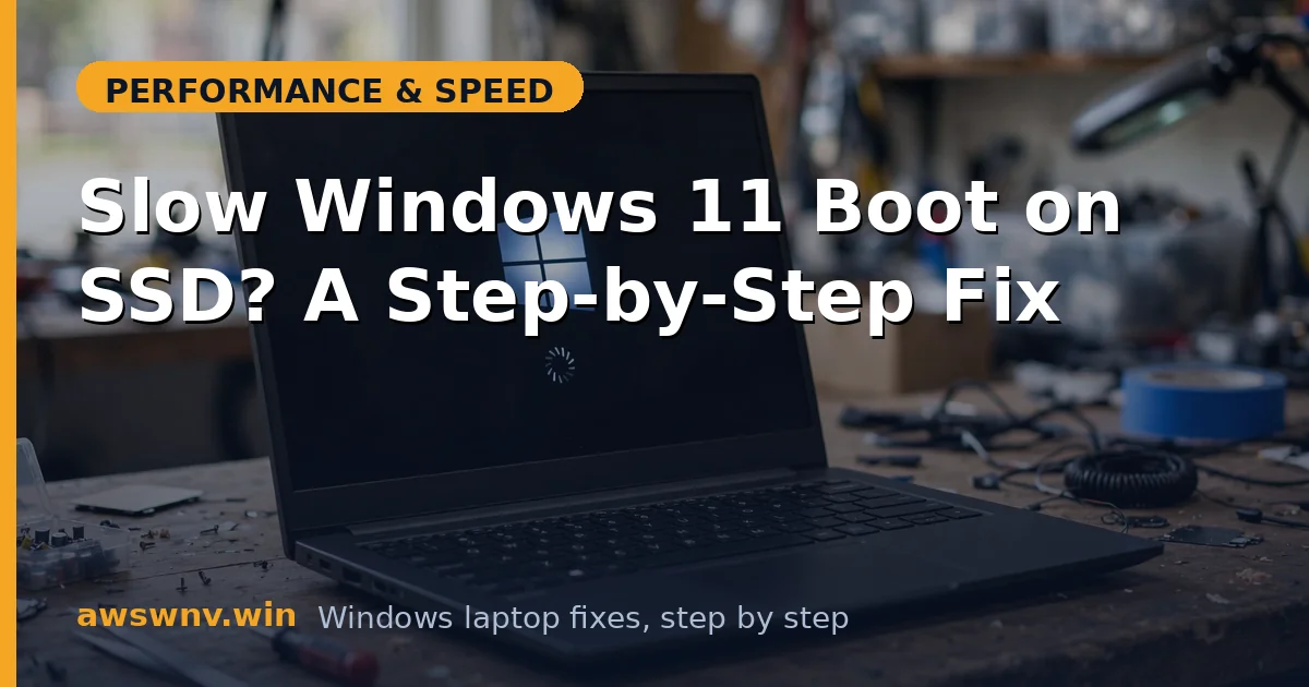 Slow Windows 11 Boot on SSD? A Step-by-Step Fix