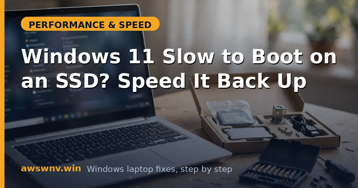 Windows 11 Slow to Boot on an SSD? Speed It Back Up
