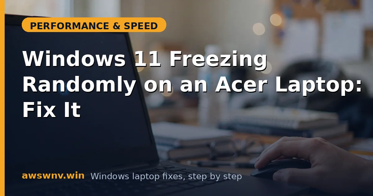 Windows 11 Freezing Randomly on an Acer Laptop: Fix It
