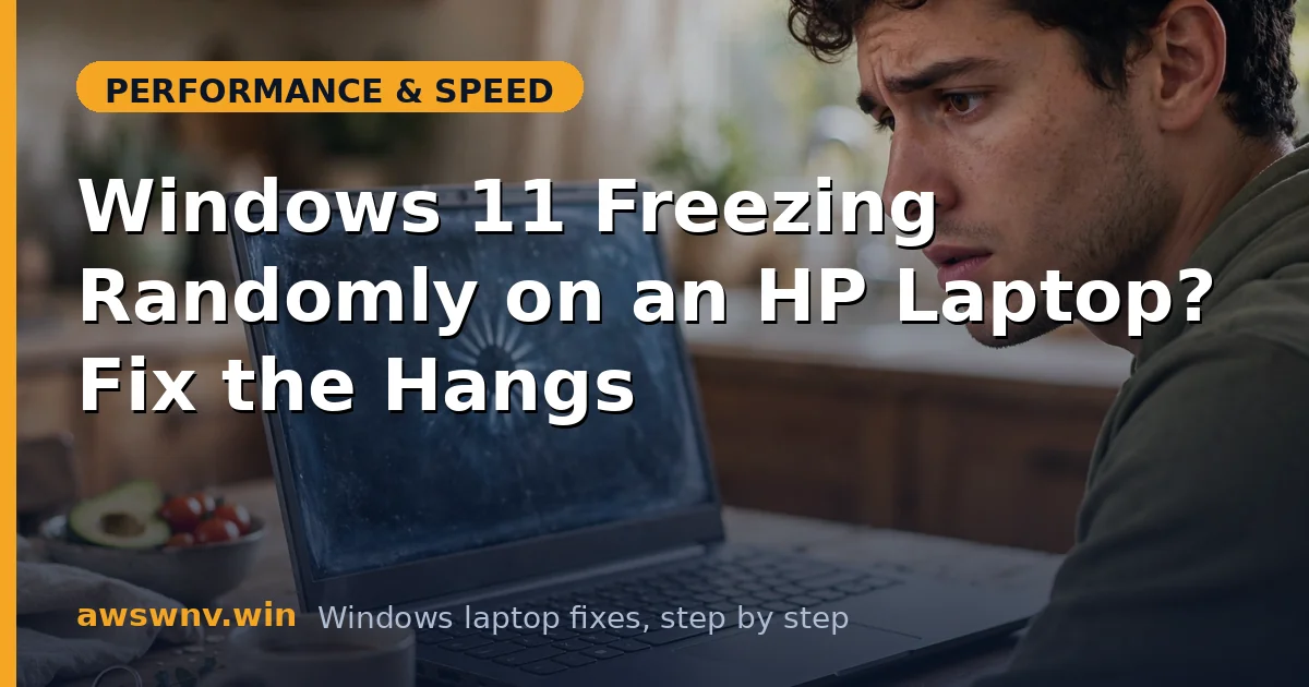 Windows 11 Freezing Randomly on an HP Laptop? Fix the Hangs