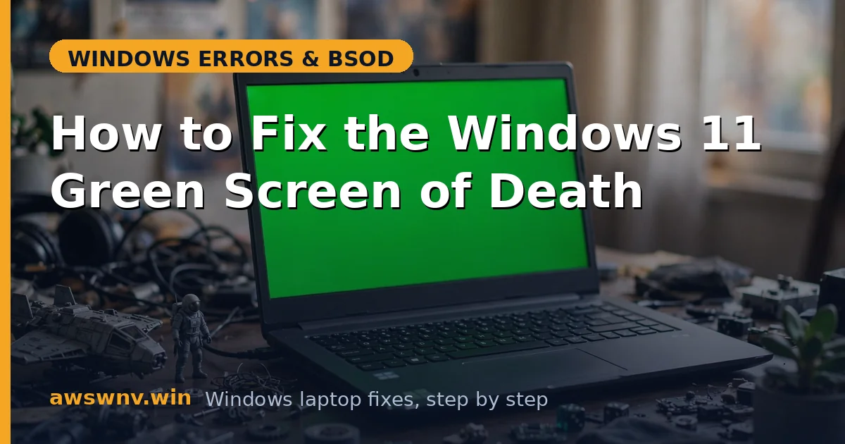 How to Fix the Windows 11 Green Screen of Death