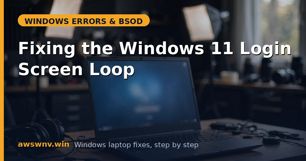 Fixing the Windows 11 Login Screen Loop