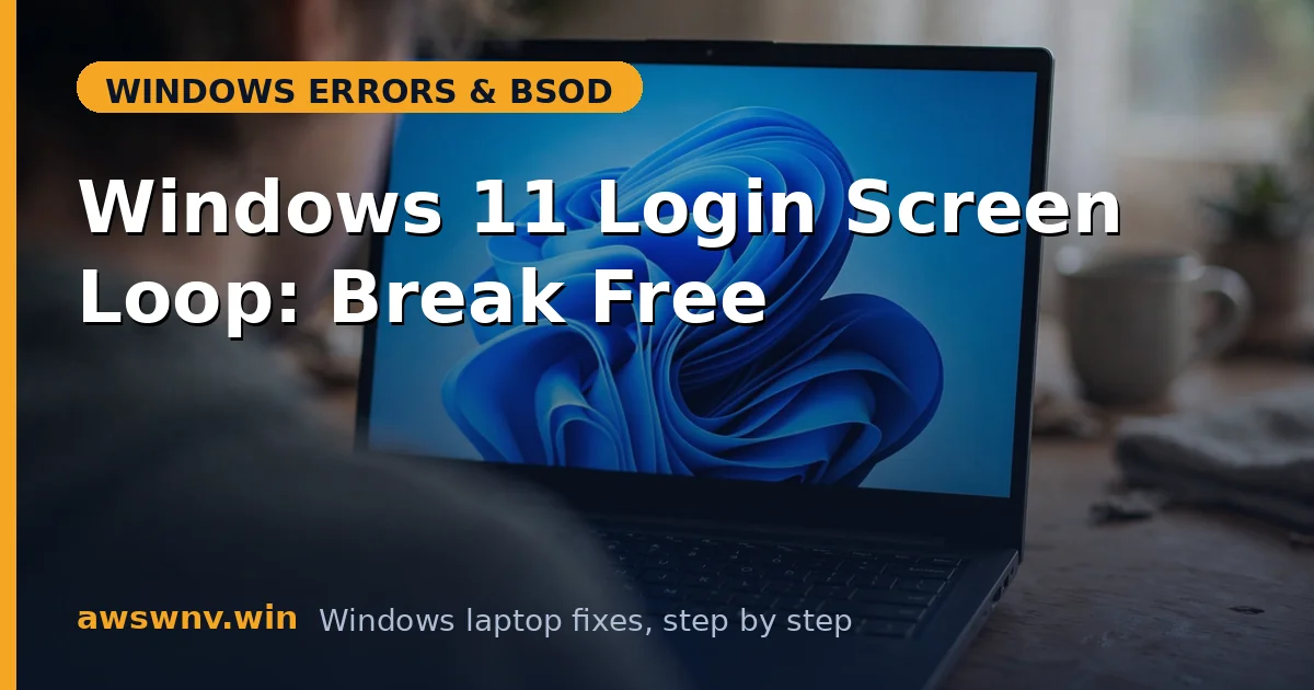 Windows 11 Login Screen Loop: Break Free