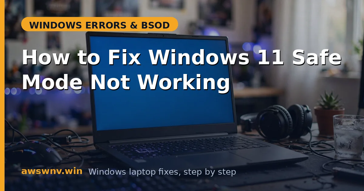 How to Fix Windows 11 Safe Mode Not Working