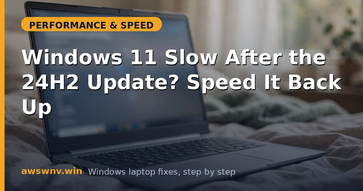 Windows 11 Slow After the 24H2 Update? Speed It Back Up