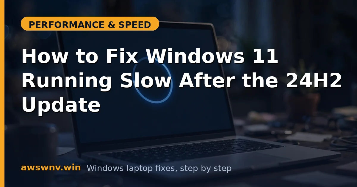 How to Fix Windows 11 Running Slow After the 24H2 Update