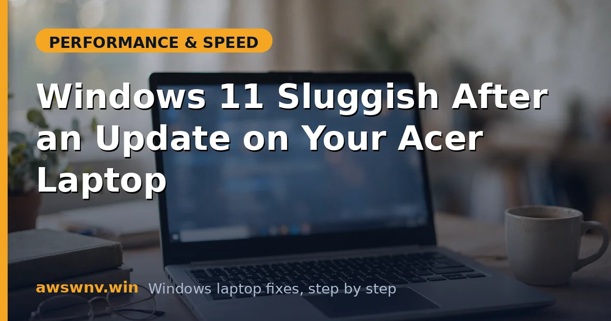 Windows 11 Sluggish After an Update on Your Acer Laptop