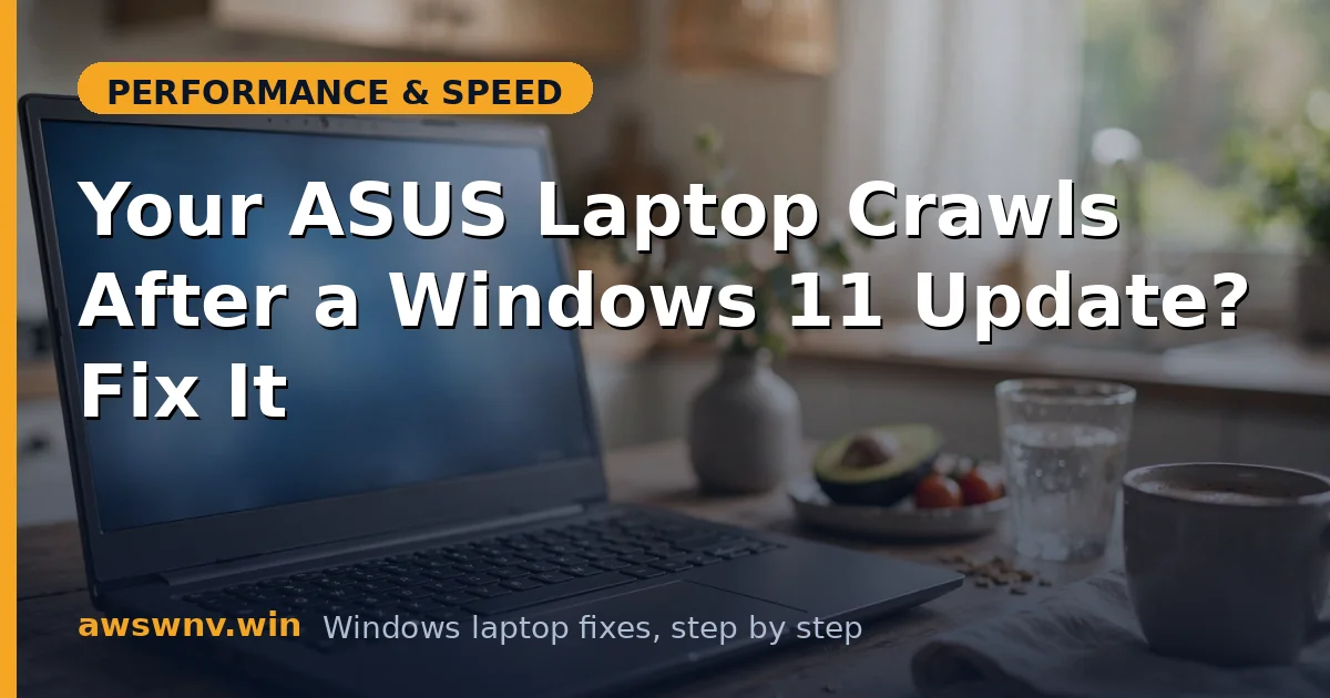 Your ASUS Laptop Crawls After a Windows 11 Update? Fix It