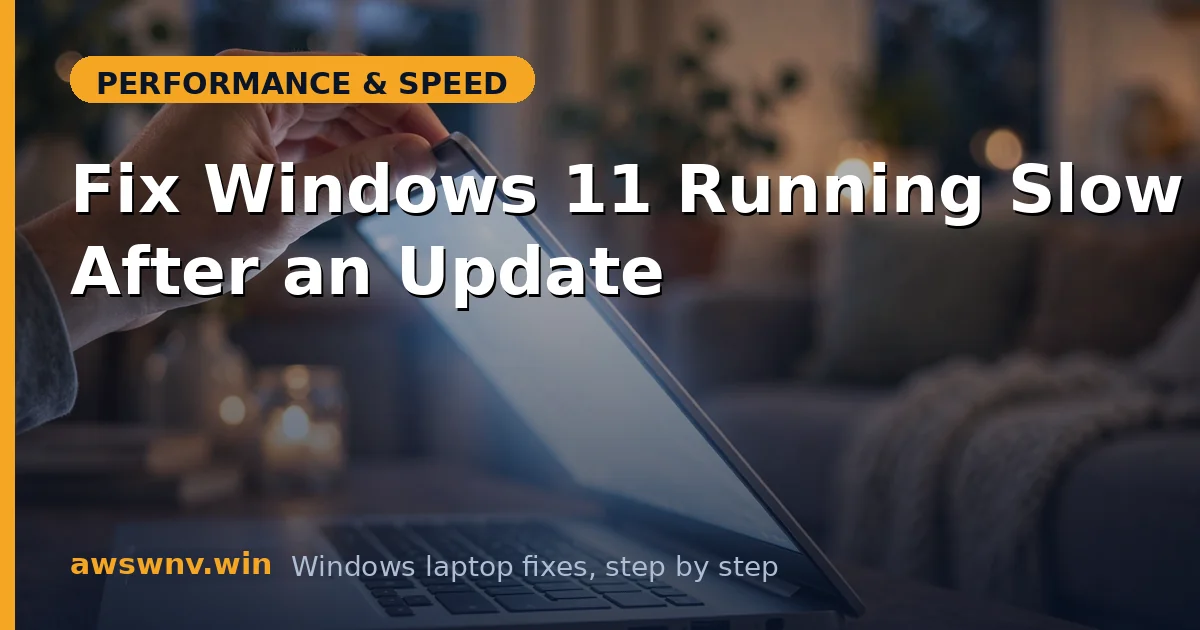 Fix Windows 11 Running Slow After an Update