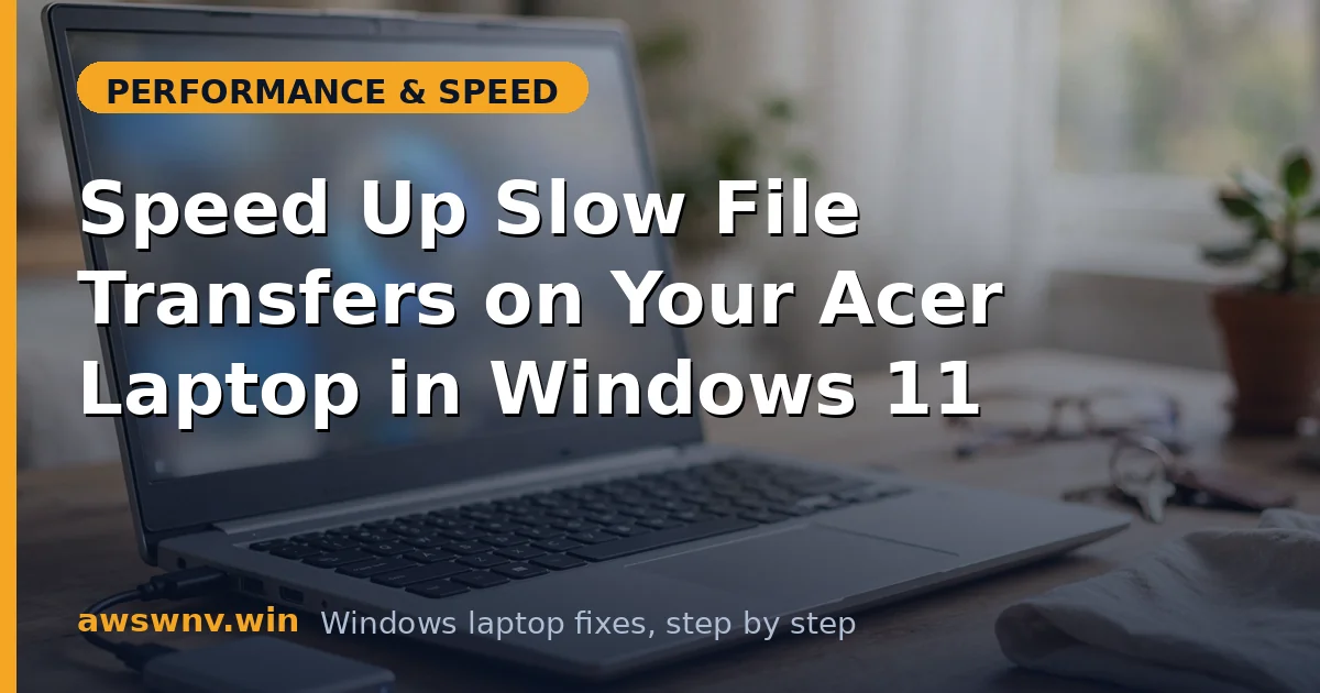 Speed Up Slow File Transfers on Your Acer Laptop in Windows 11