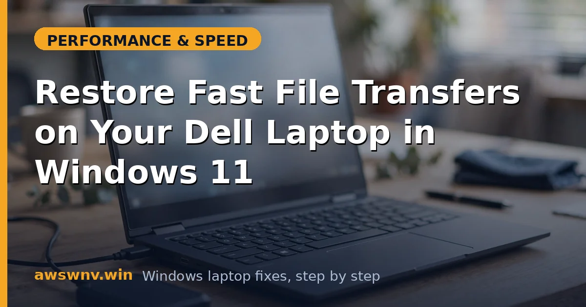 Restore Fast File Transfers on Your Dell Laptop in Windows 11