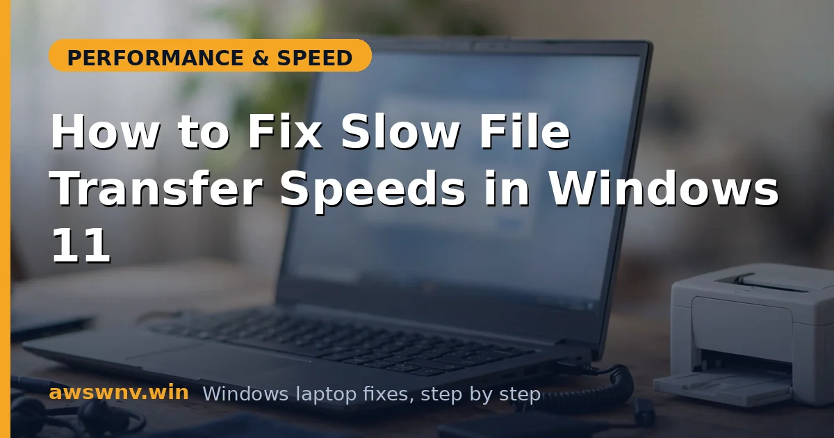 How to Fix Slow File Transfer Speeds in Windows 11