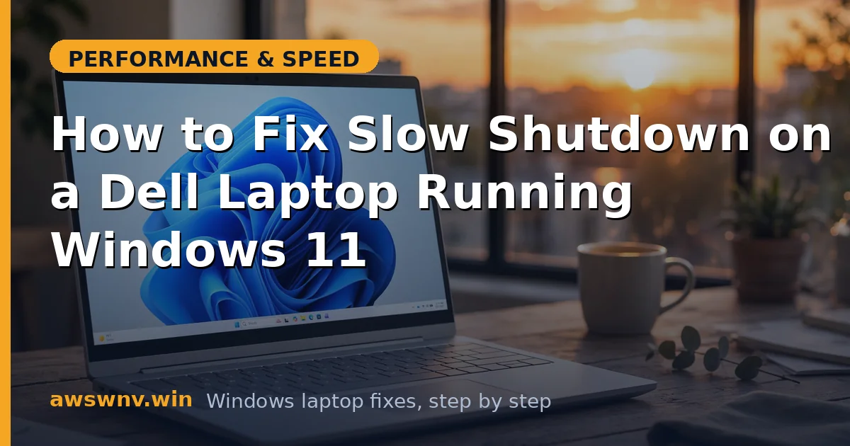 How to Fix Slow Shutdown on a Dell Laptop Running Windows 11