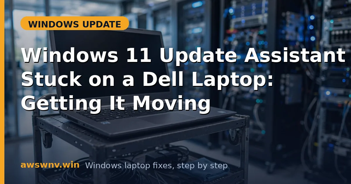 Windows 11 Update Assistant Stuck on a Dell Laptop: Getting It Moving