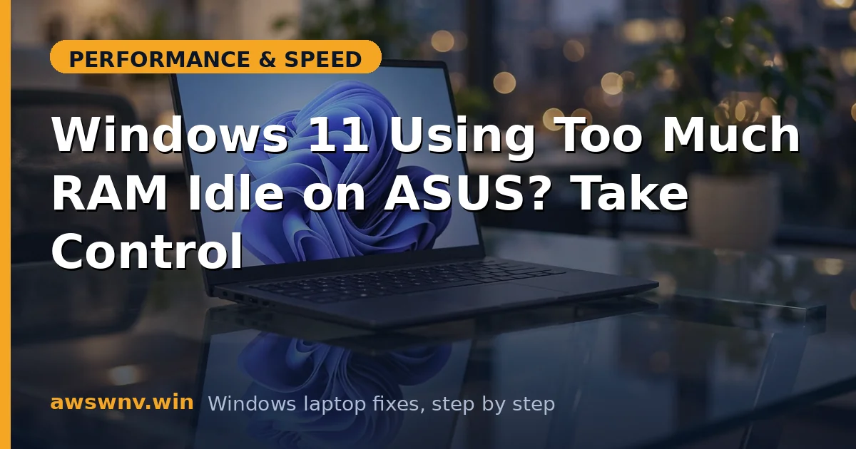 Windows 11 Using Too Much RAM Idle on ASUS? Take Control