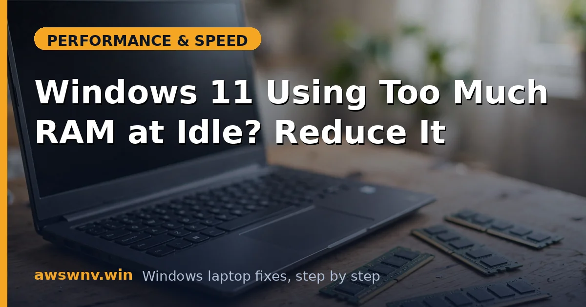 Windows 11 Using Too Much RAM at Idle? Reduce It