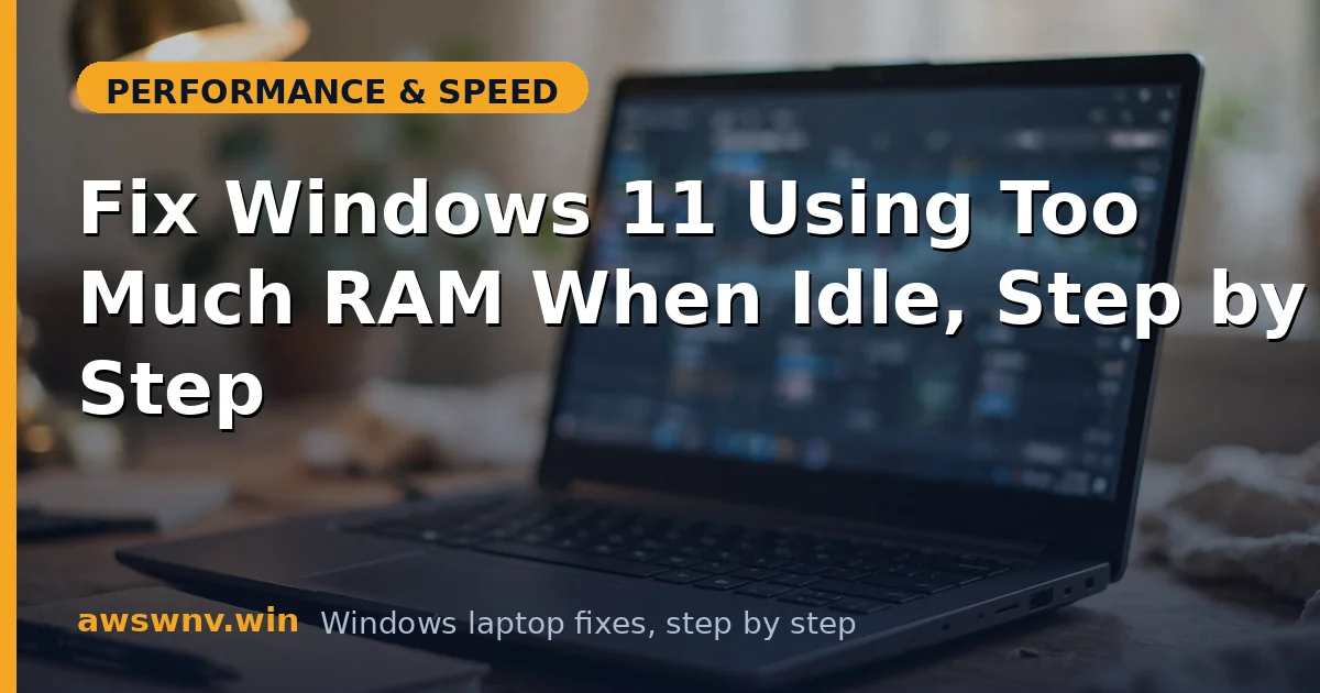 Fix Windows 11 Using Too Much RAM When Idle, Step by Step