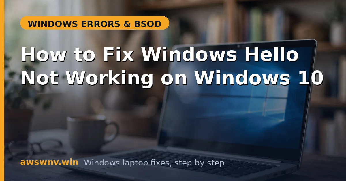 How to Fix Windows Hello Not Working on Windows 10