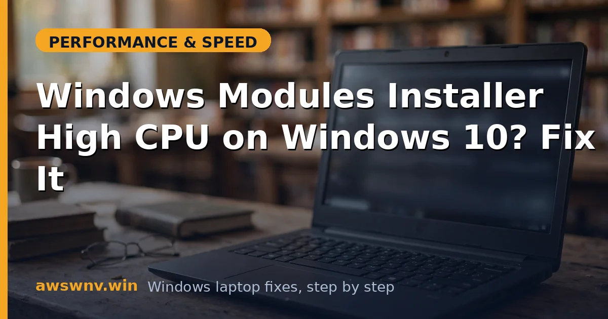 Windows Modules Installer High CPU on Windows 10? Fix It