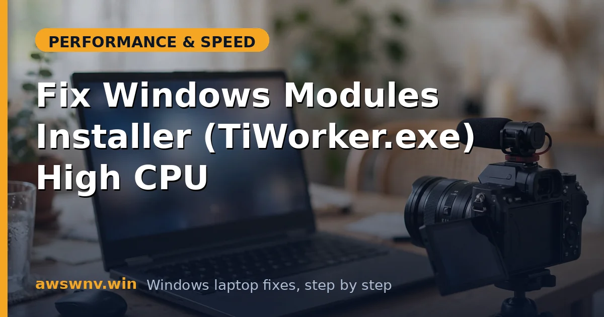 Fix Windows Modules Installer (TiWorker.exe) High CPU