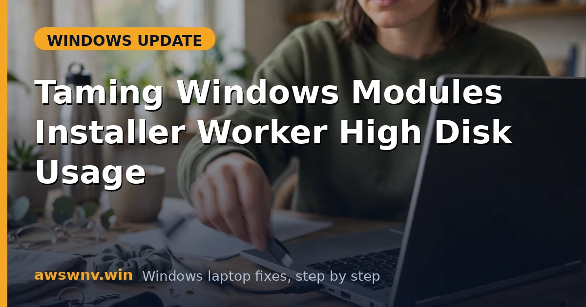 Taming Windows Modules Installer Worker High Disk Usage