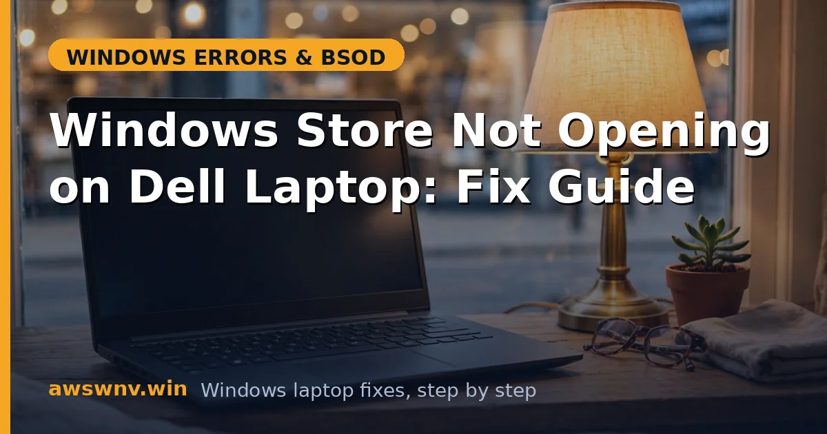Windows Store Not Opening on Dell Laptop: Fix Guide