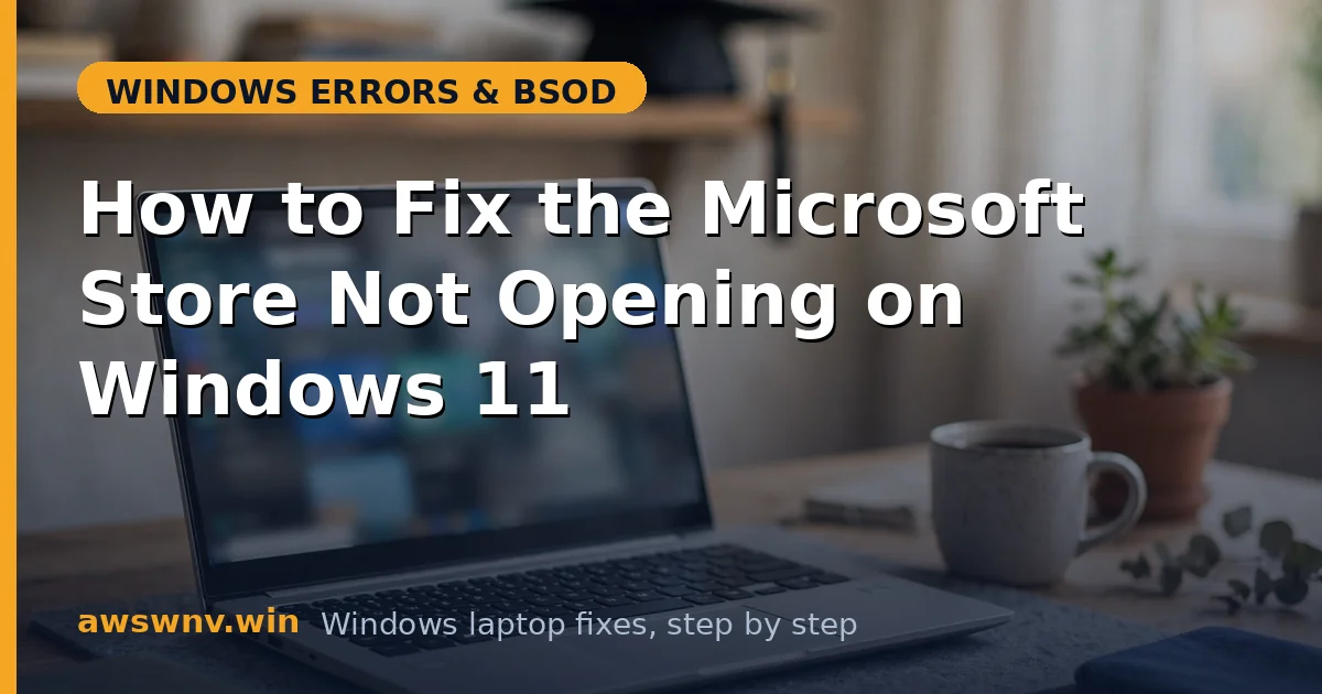 How to Fix the Microsoft Store Not Opening on Windows 11