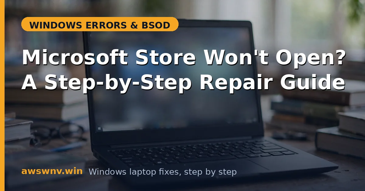 Microsoft Store Won't Open? A Step-by-Step Repair Guide