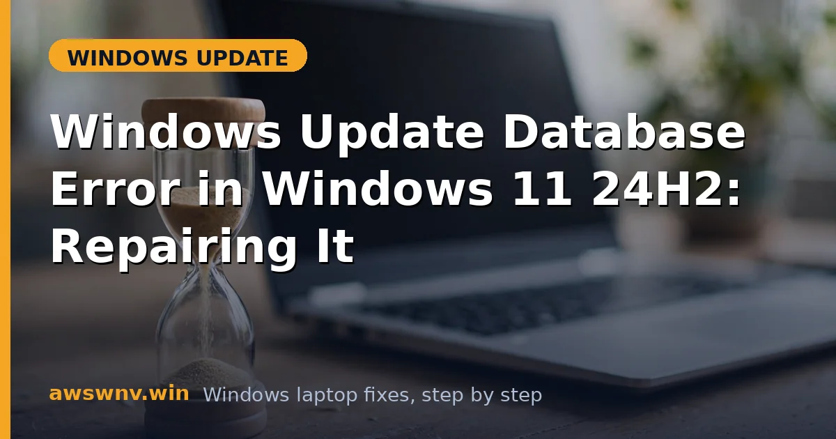 Windows Update Database Error in Windows 11 24H2: Repairing It