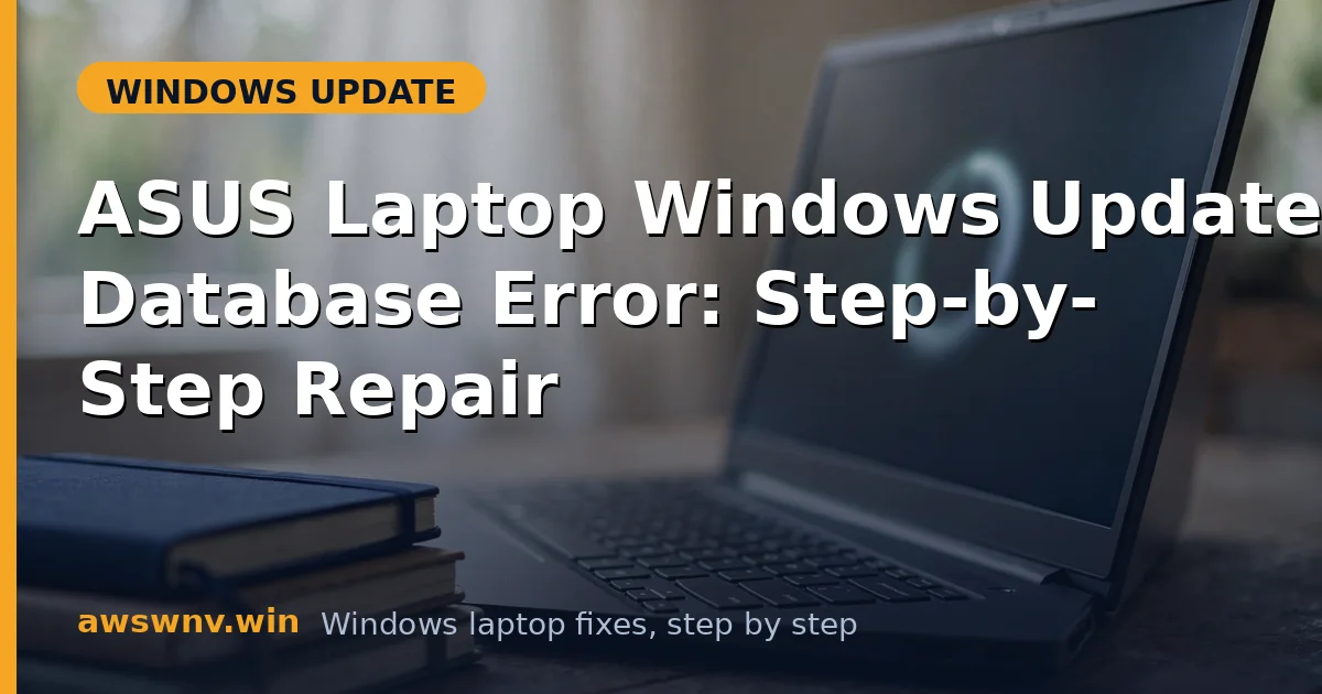 ASUS Laptop Windows Update Database Error: Step-by-Step Repair