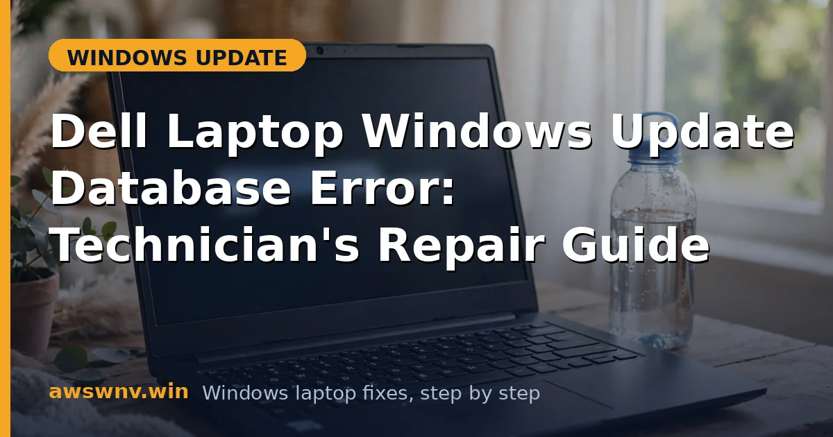 Dell Laptop Windows Update Database Error: Technician's Repair Guide