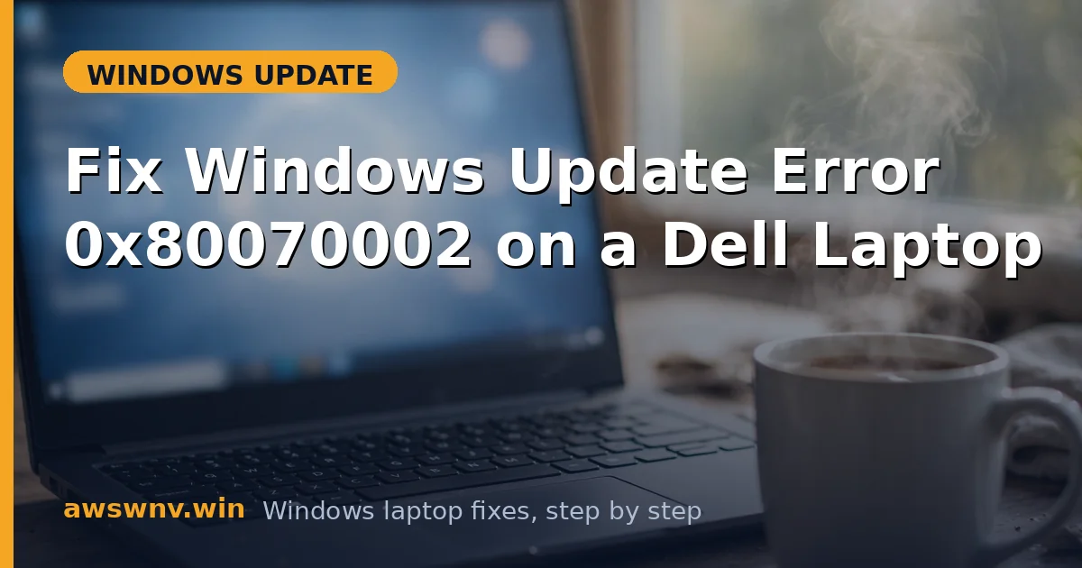 Fix Windows Update Error 0x80070002 on a Dell Laptop