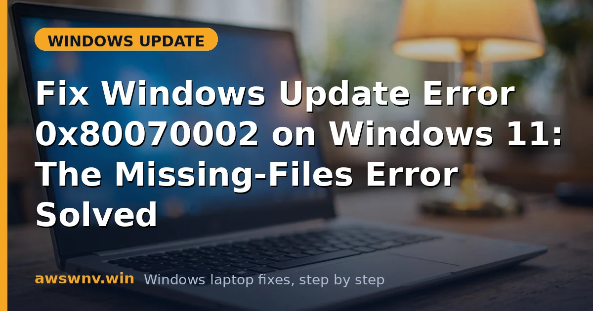 Fix Windows Update Error 0x80070002 on Windows 11: The Missing-Files Error Solved