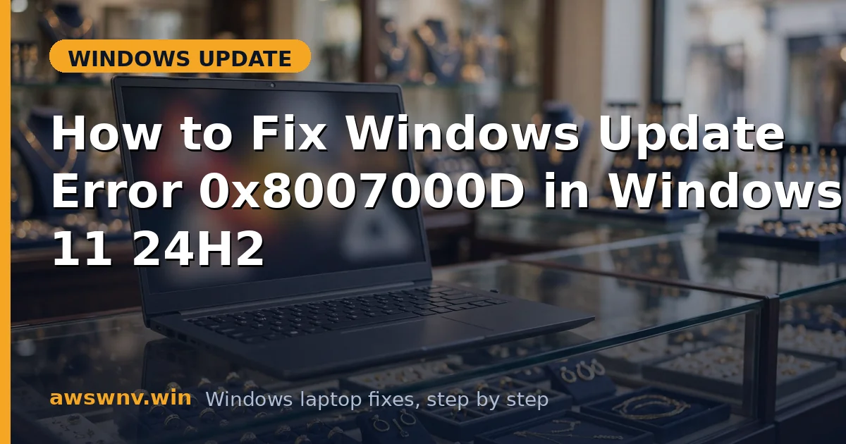 How to Fix Windows Update Error 0x8007000D in Windows 11 24H2