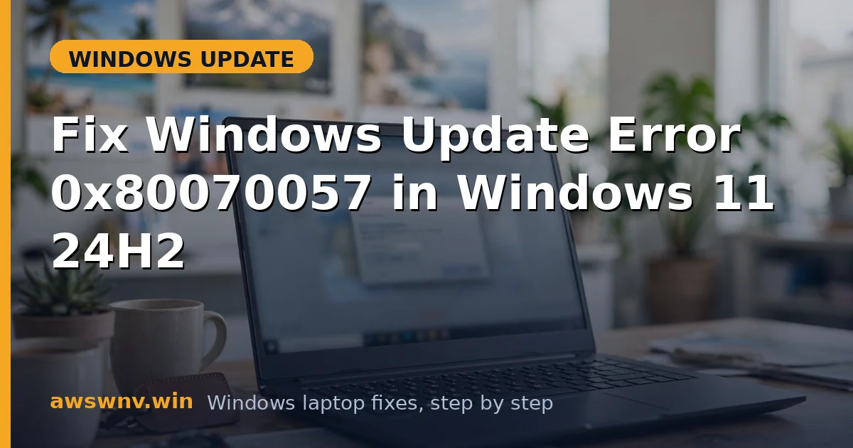 Fix Windows Update Error 0x80070057 in Windows 11 24H2