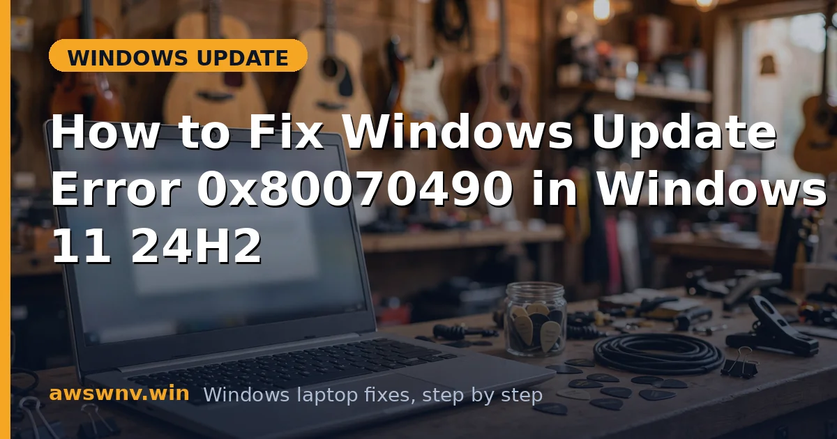 How to Fix Windows Update Error 0x80070490 in Windows 11 24H2