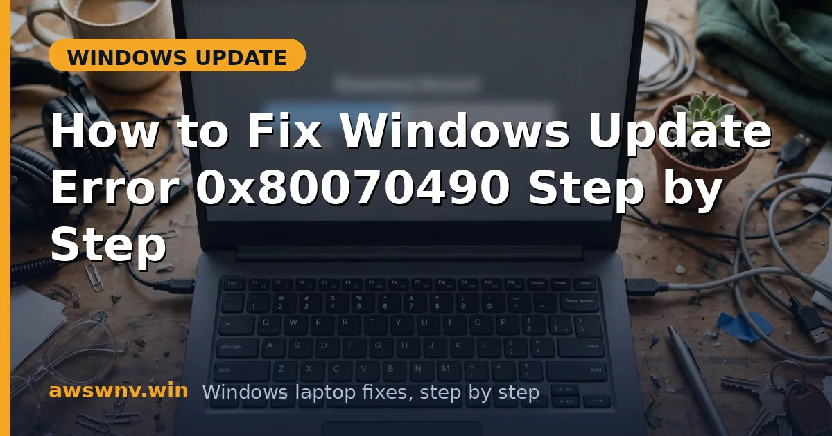 How to Fix Windows Update Error 0x80070490 Step by Step