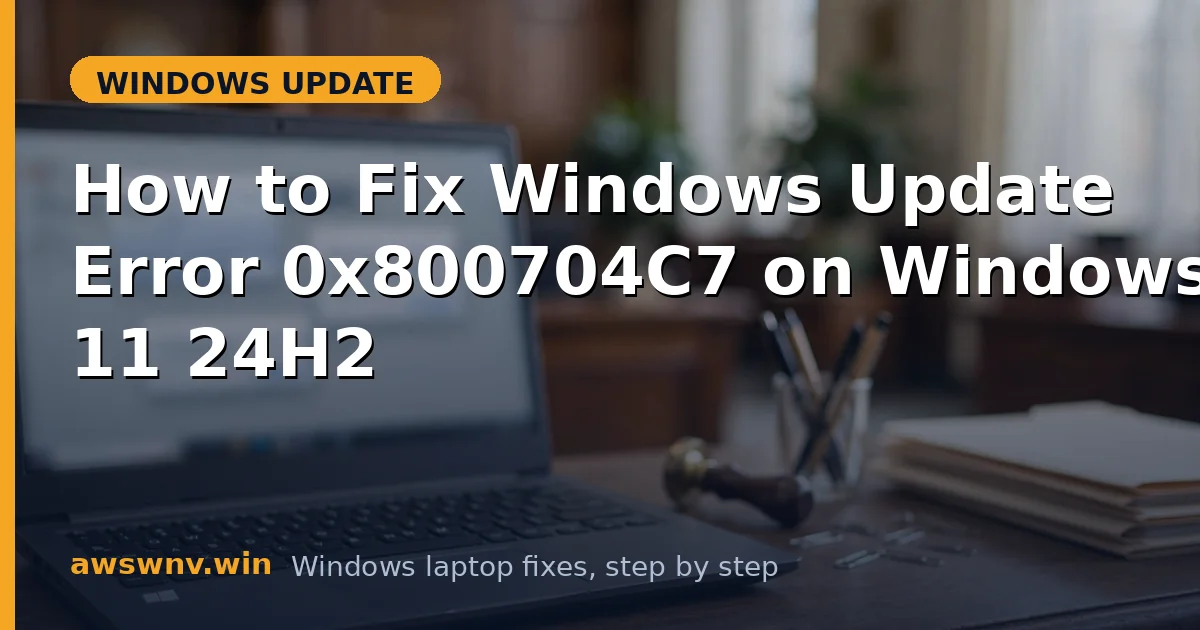 How to Fix Windows Update Error 0x800704C7 on Windows 11 24H2